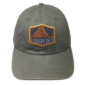 Fishpond 5 Panel Green One Size Snapback Hat Logo Patch Fishing Gear Outdoor